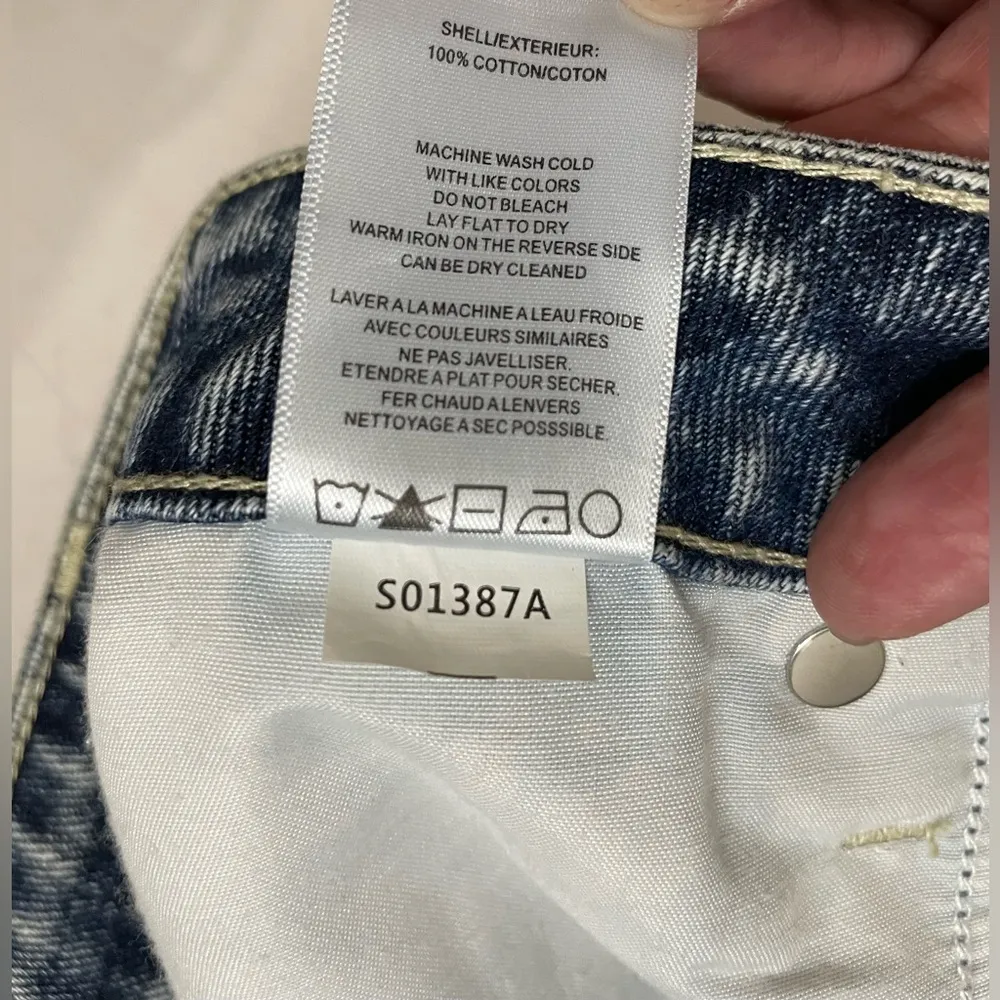 NWT Vigoss® Stars ACE 3" High Rise Denim Shorts | Size 31 Raw Hem - Image 10