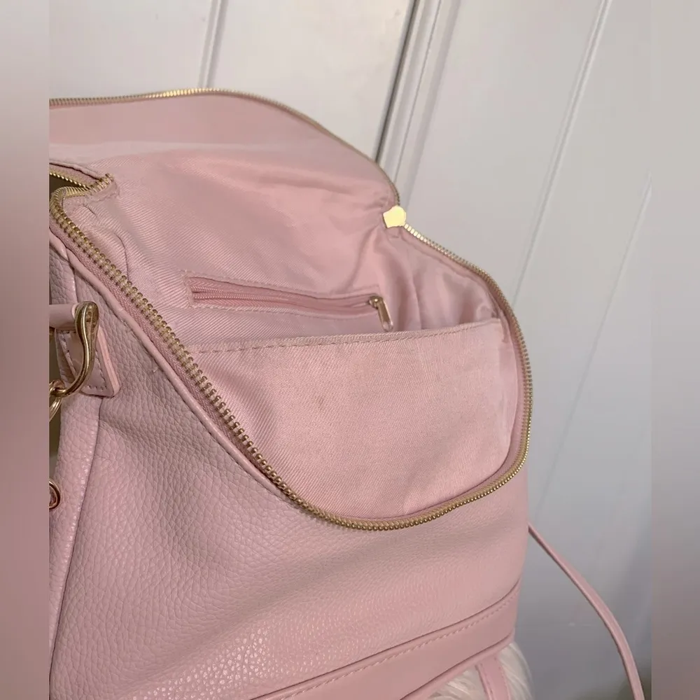 Light pink backpack/purse! Not a full backpack size but larger than average! - Image 6