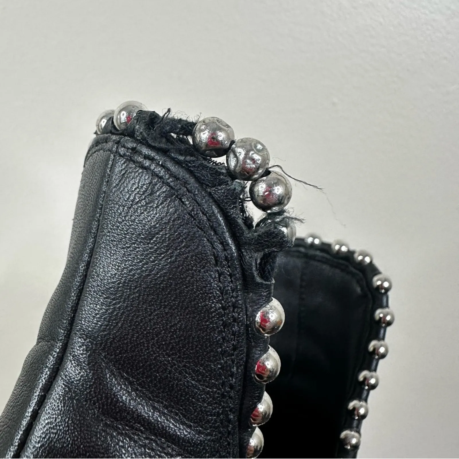 Alexander Wang Kori Cutout Studded Black Leather Ankle Boots Womens 36.5 - Image 6