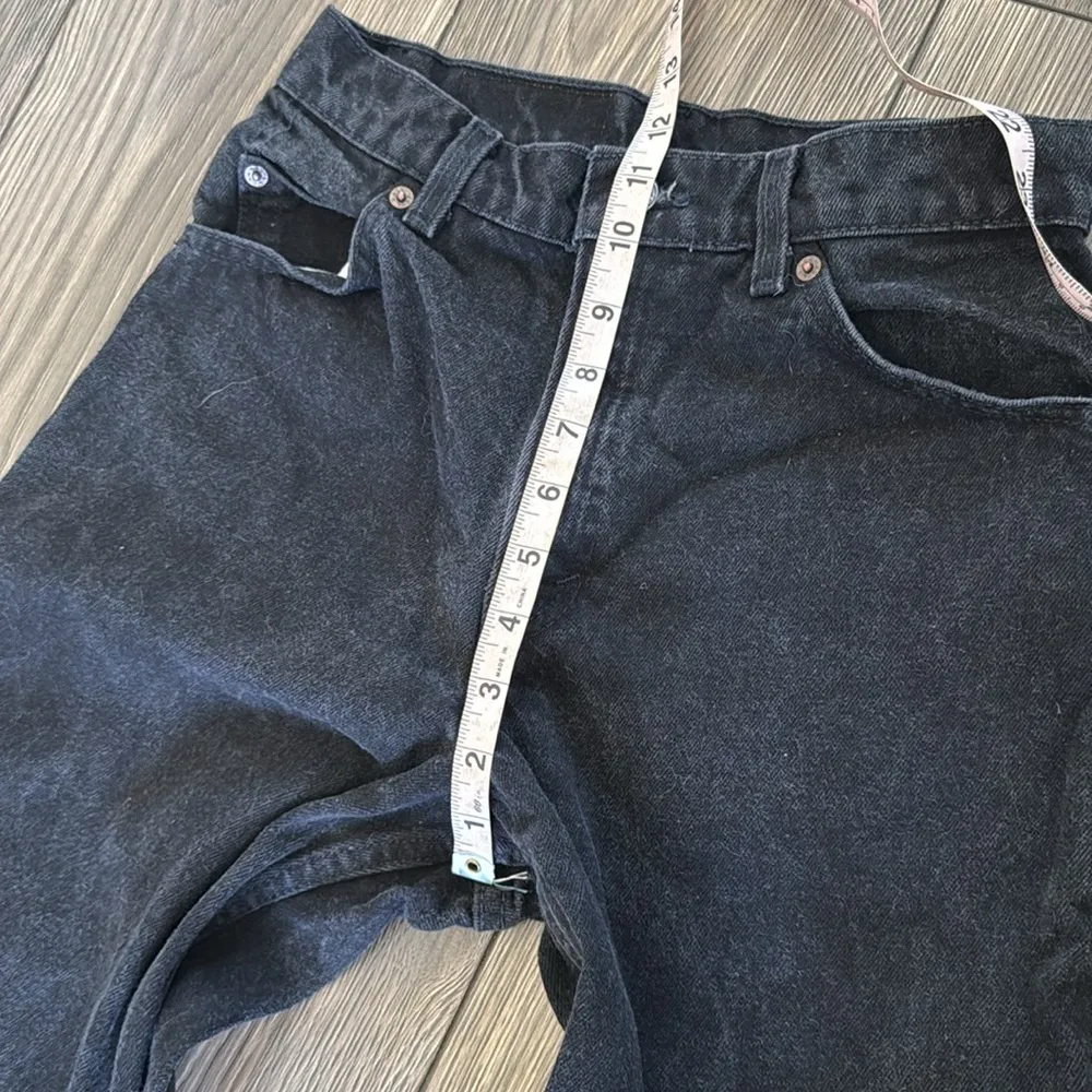 Rare Vintage orange tab 1990’s black Levi's 15951 relaxed fit tapered leg size 6 - Image 8