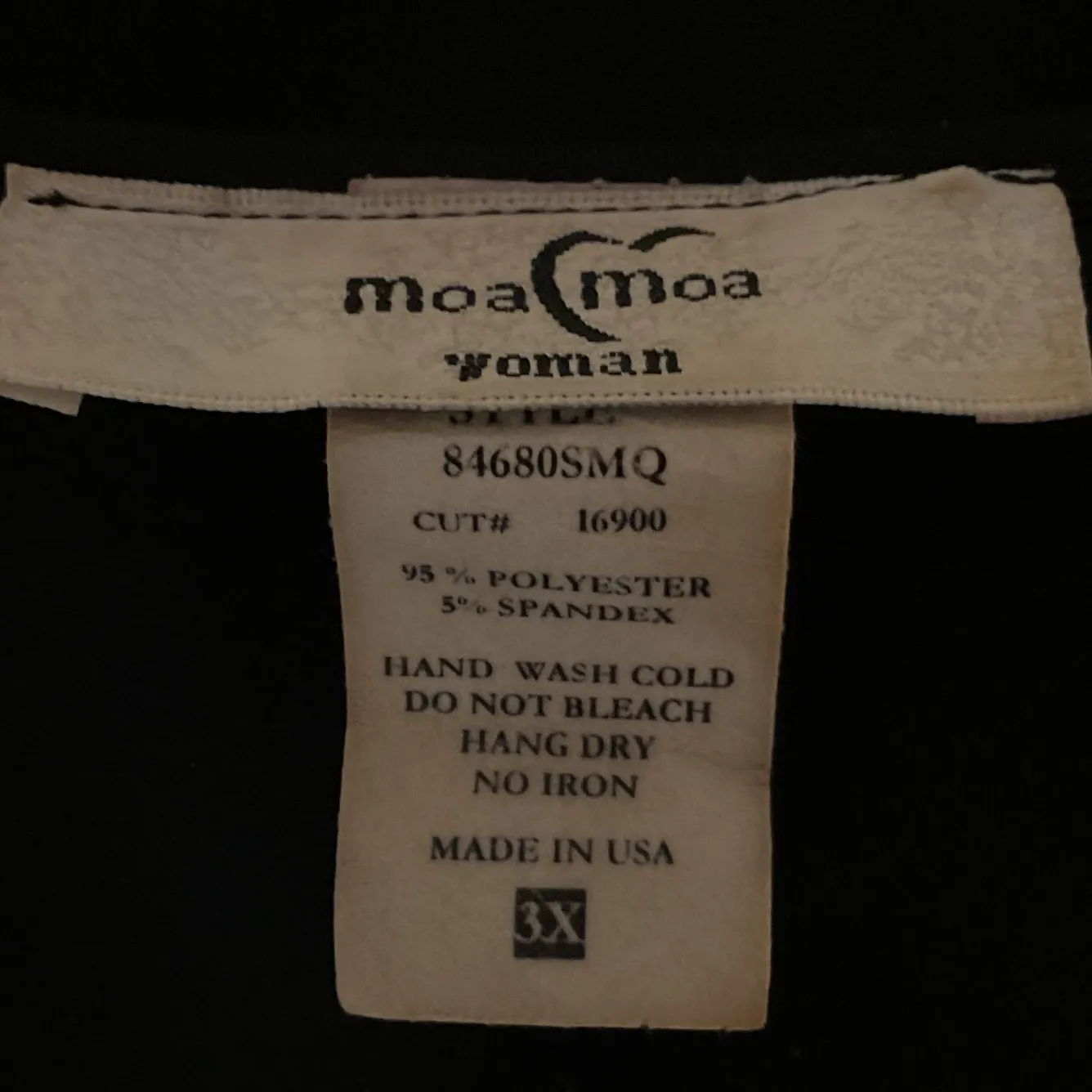 Vintage Moa Moa Sequin Pattern Scoop Neck Tank Top Pulllover Dressy Tee Size 3X - Image 8