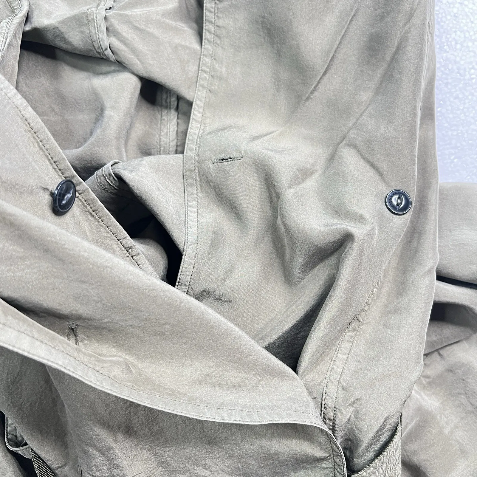 Rag‎ & Bone New York Women Sleeveless Trench Dress Olive Green Belted Utility Sm - Image 6