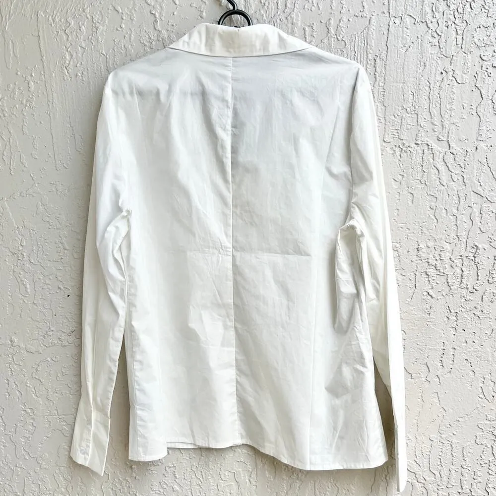 NWT Lioness Barely There Long Sleeve Open Front Shirt Top White Womens Sz AU6/XS - Image 7