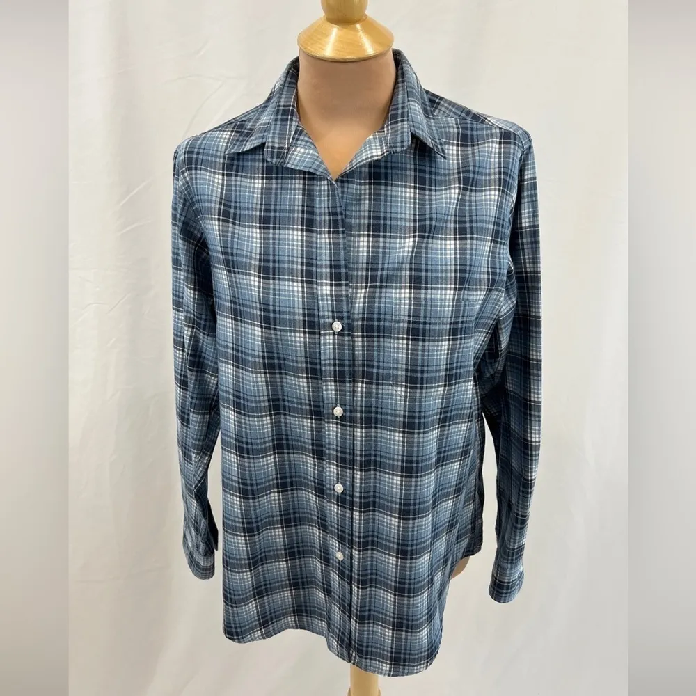 Grayson The Hero Blue Plaid Button Up Shirt Size‎ 3 Size M - Image 2
