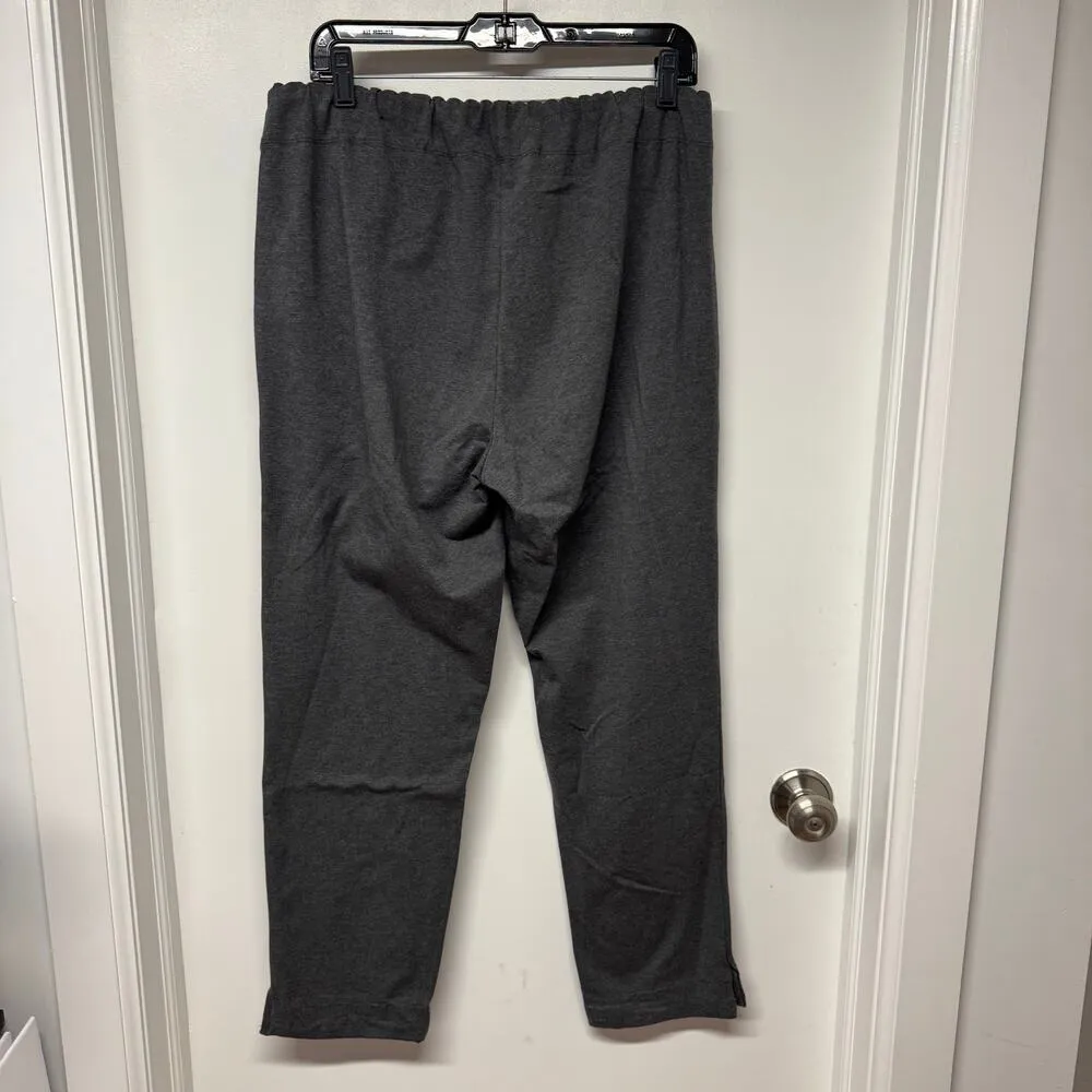 Soft Surroundings Womens Charcoal Gray Pull On Pants Size Large Stretch Cotton - Image 3