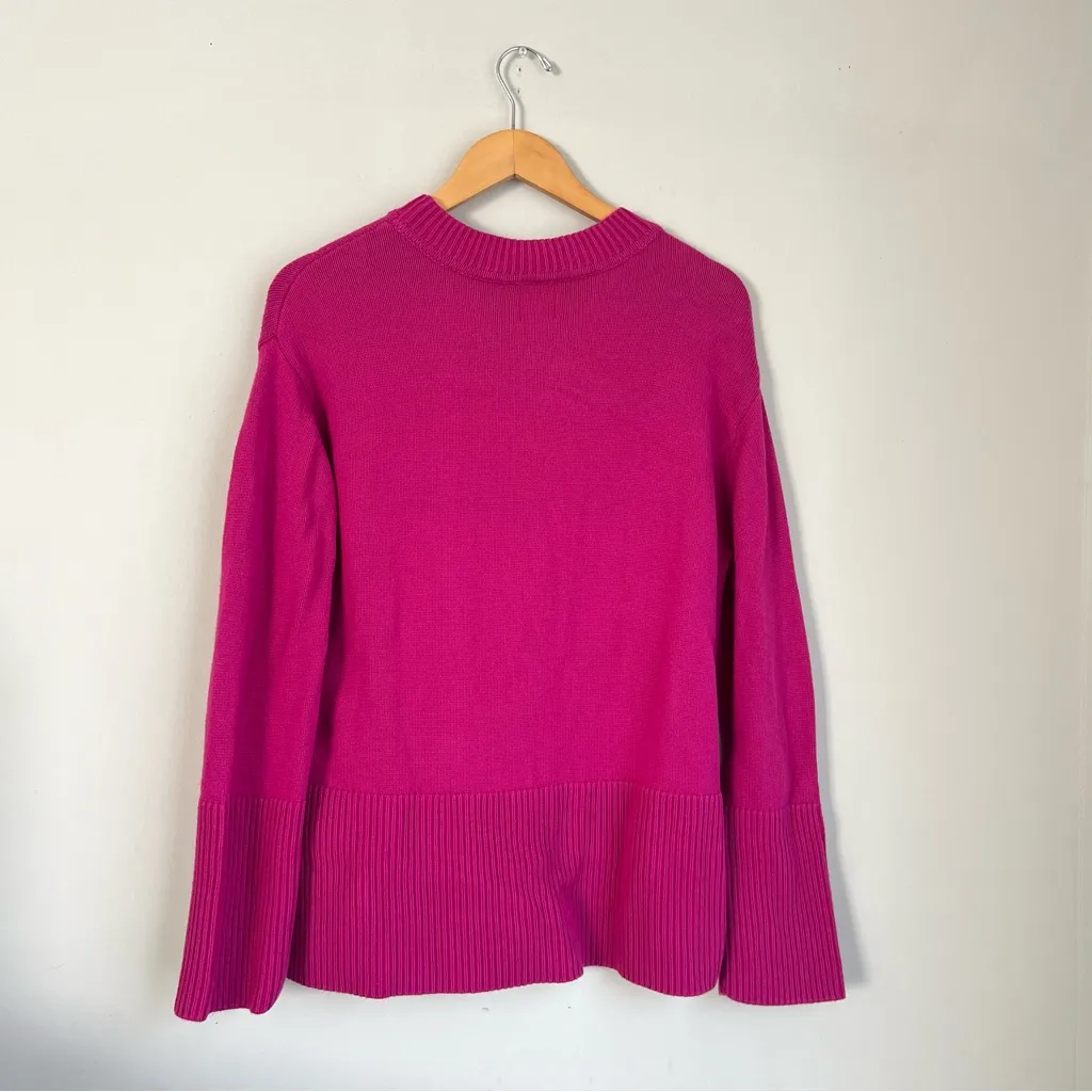 GAP Women's Crewneck Long Sleeve Cotton Pullover Pink Size Small - Image 7