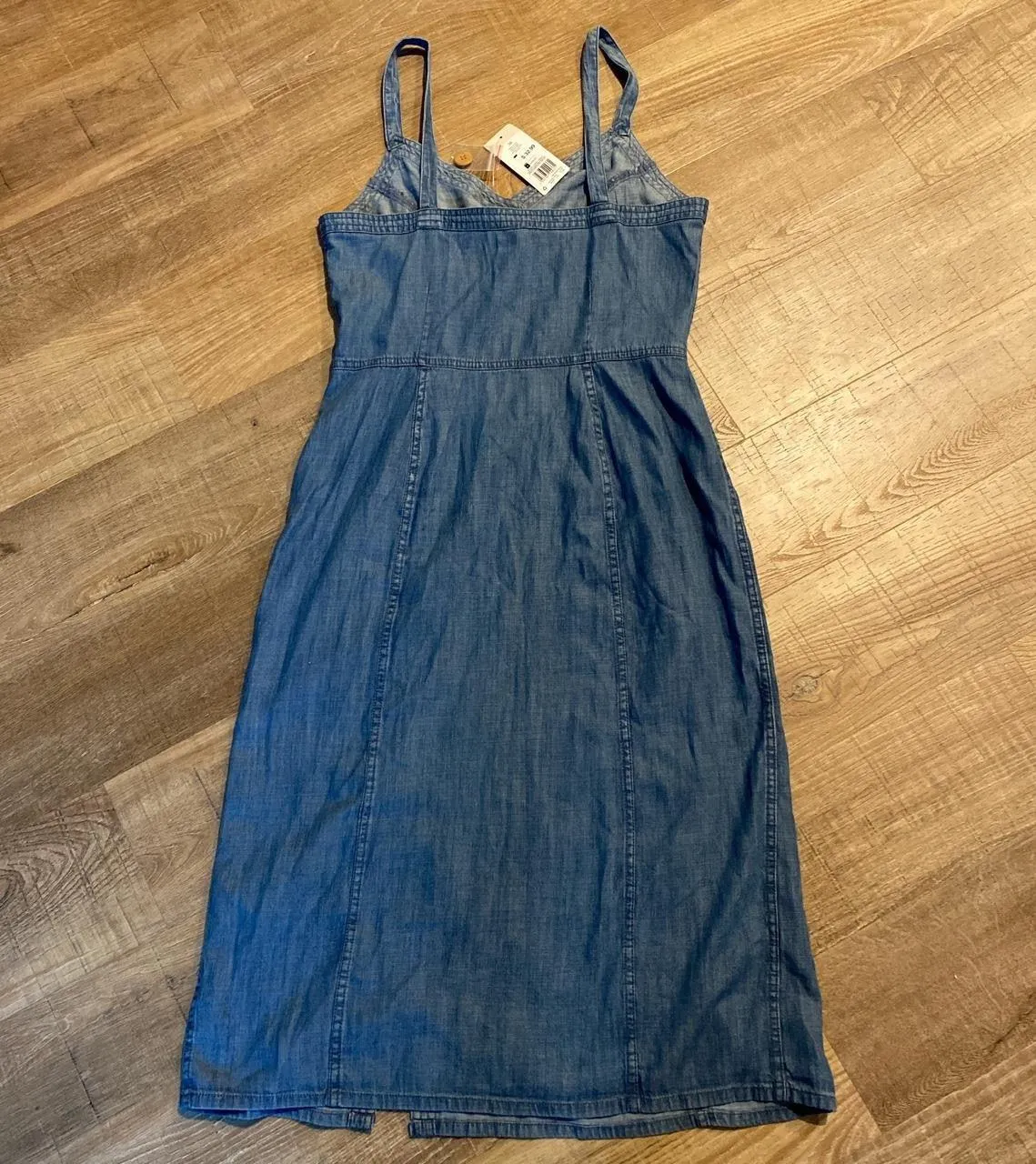 Denim Jumper Jean Dress - Image 5