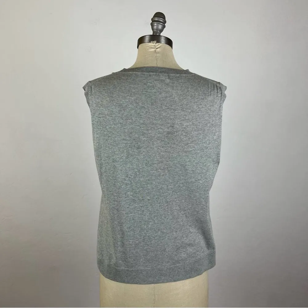 J. Crew Crew Neck Knit Tank in Grey - Image 6