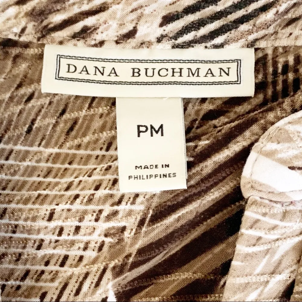 Dana Buchman Sleeveless Top MP Snake Skin Print Lightweight Stretch - Image 9