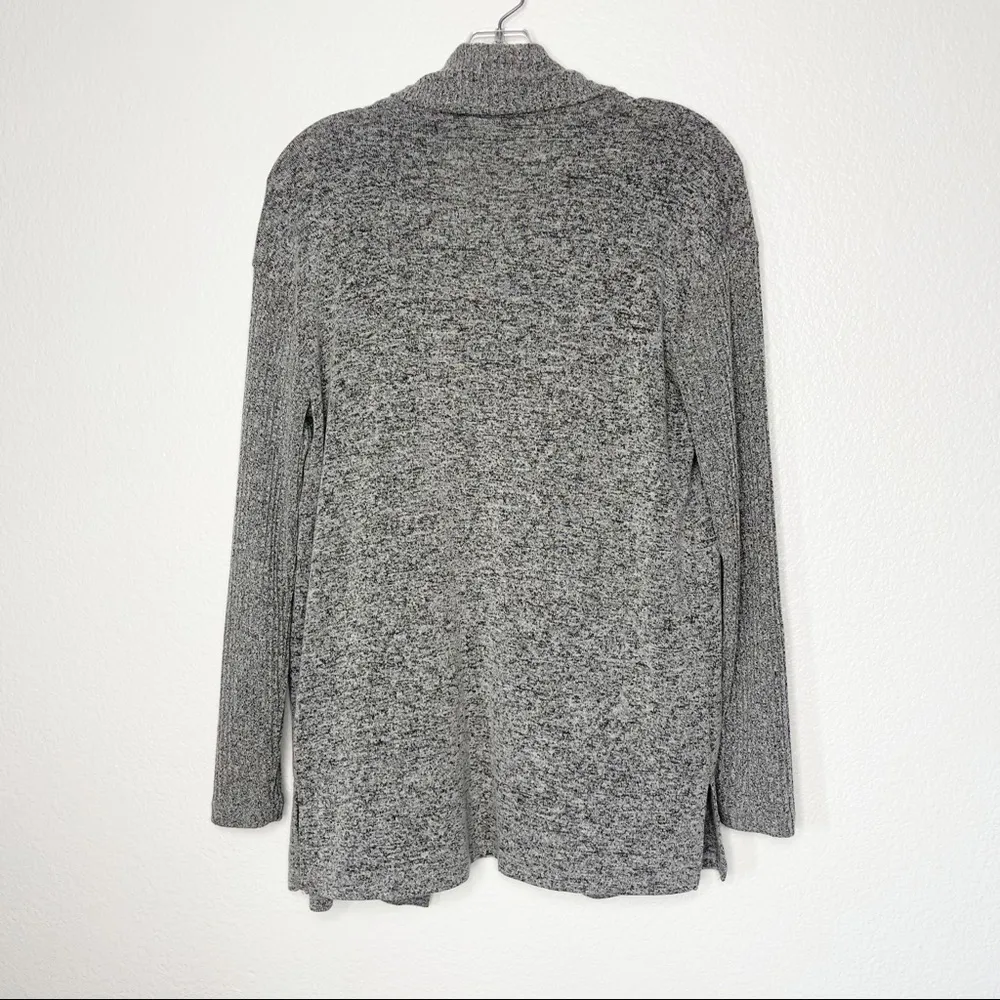 Open Front Knit Cardigan Gray Size XS Long Sleeve A New Day Heathered - Image 4