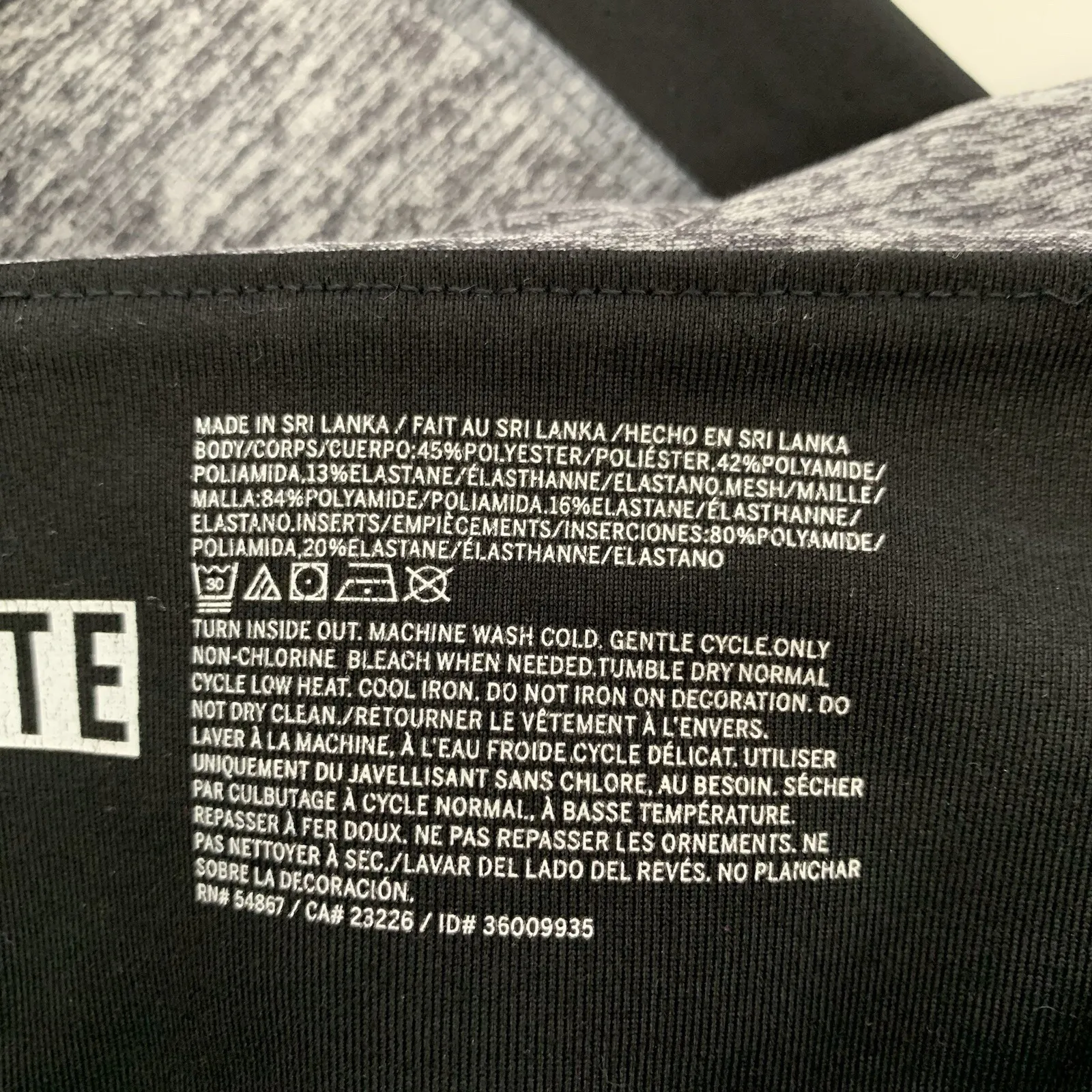 PINK Victoria Secret Leggings Small Gray Logo Activewear Stretch - Image 7