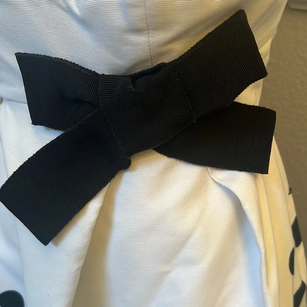 Paule Ka Sleeveless Polka Dot Side Bow Side Pockets Dress Size AU 38 Purple - Image 5