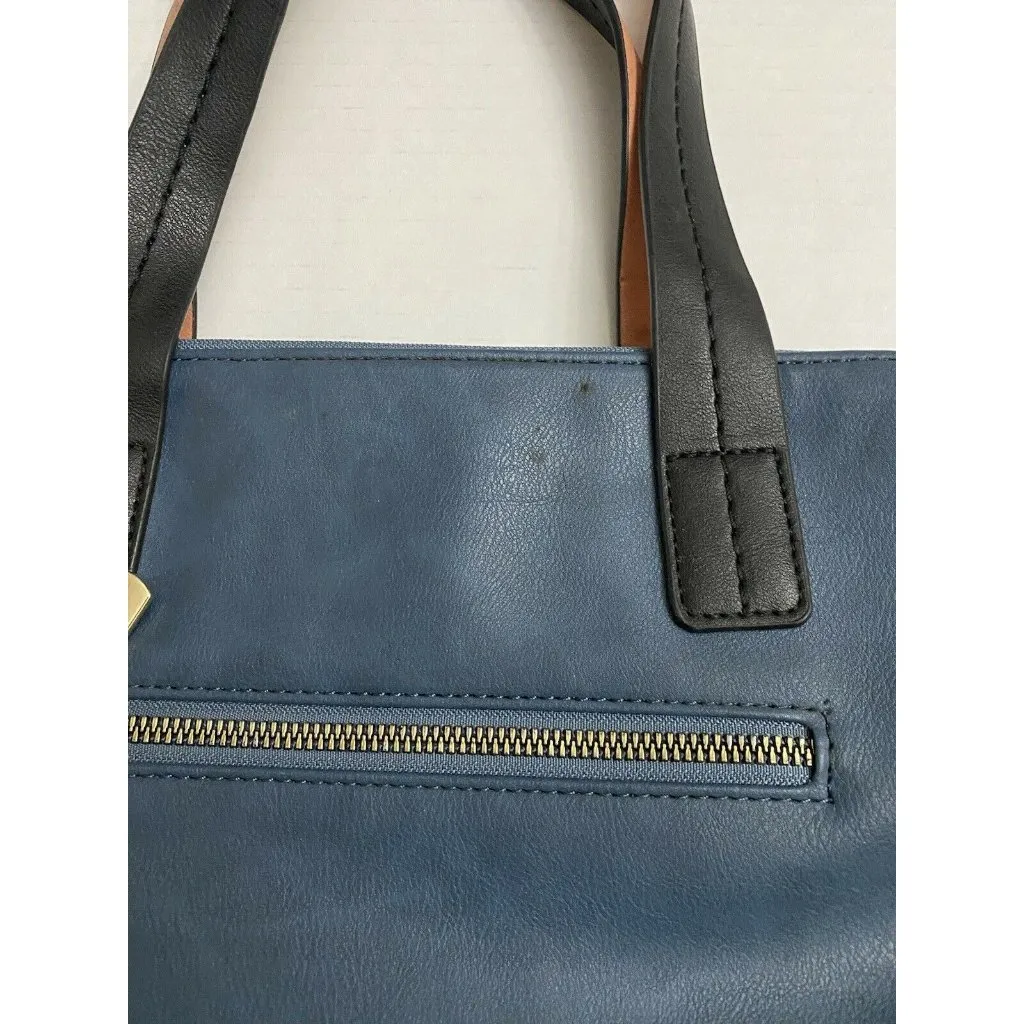 Nikki Nicole Lee USA Double The Fun Happy prince Handbag Purse Bag Satchel Blue - Image 5