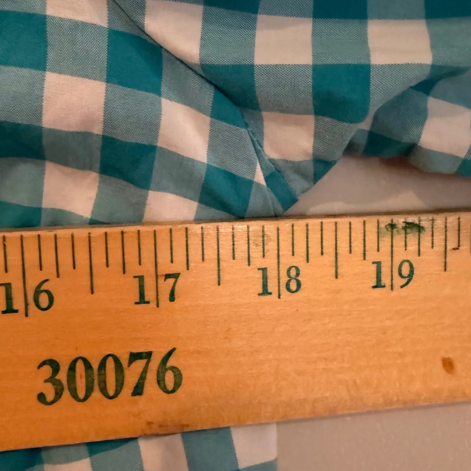 J. Crew The Perfect Shirt Gingham Button Up Shirt Women 4 Teal Preppy Classic - Image 8