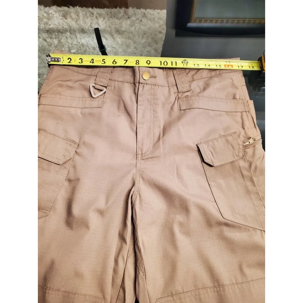 Rico Nine Cream Polyester Pull On Mid Rise Straight Legs Military Cargo Pant L Size L - Image 8