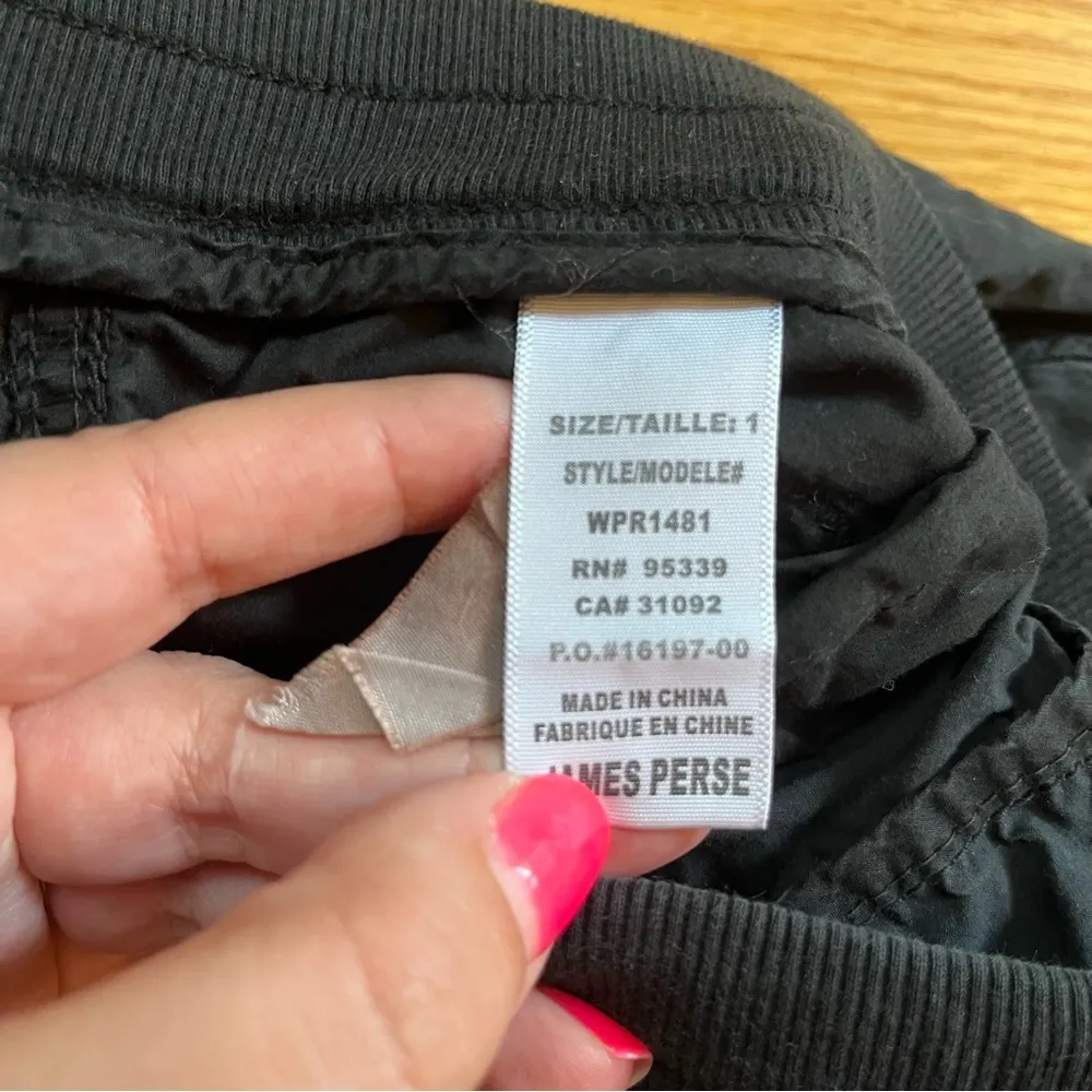 James Perse Drawstring Waist Straight Leg black Pants size 1 / Small - Image 4