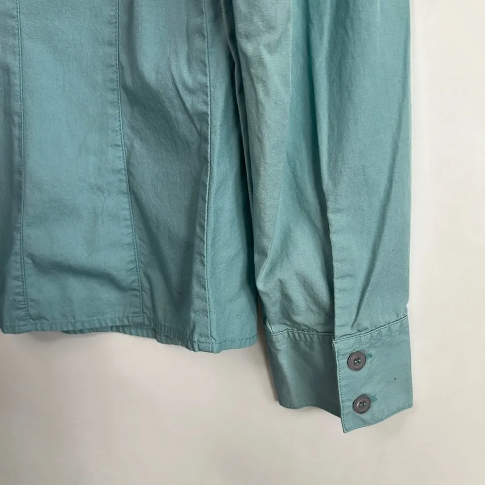 Style & Co Light Blue Button-Up Shirt - Image 6