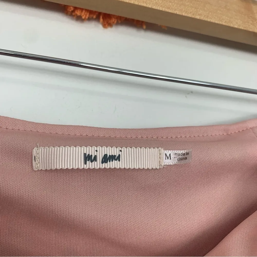 Francesca’s Mi Ami Leopard Print Pink Black Mini Skirt Size Medium - Image 2