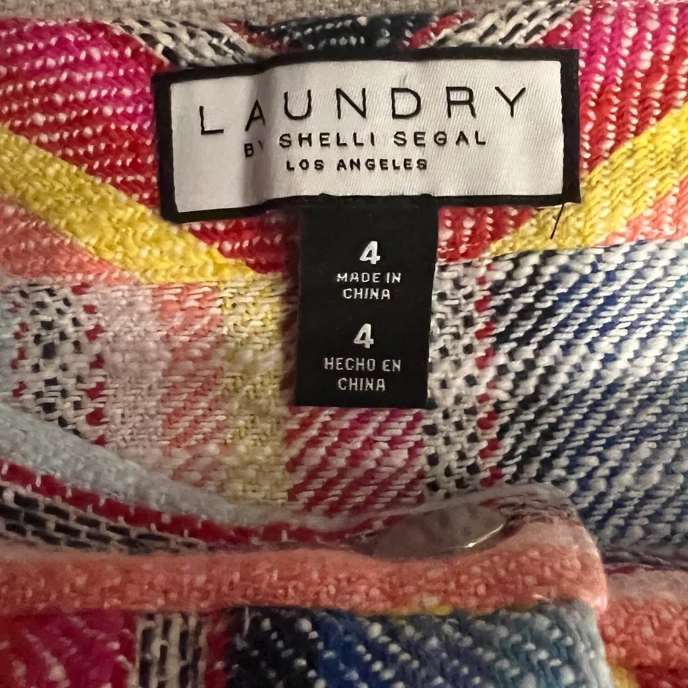 Laundry by Shelly Seagal Color Striped Mini Skirt Size 4 - Image 7