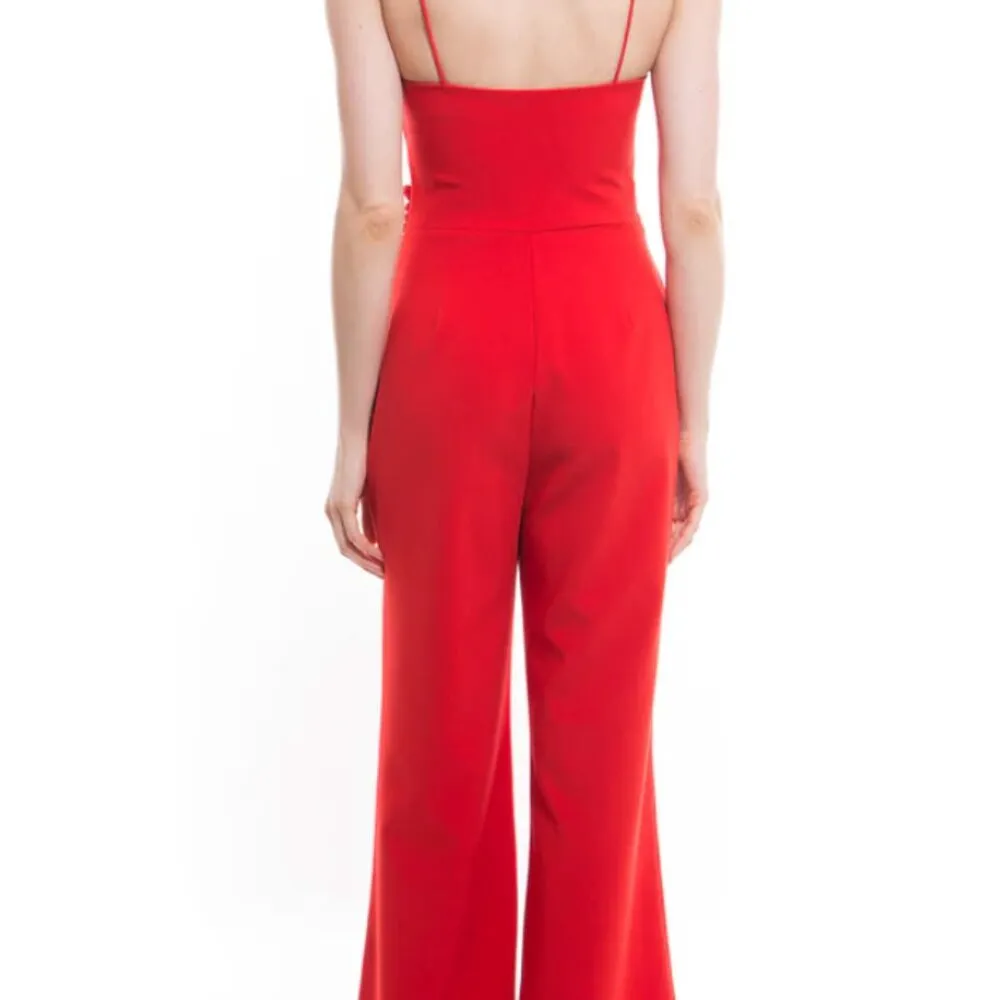 Likely NYC Genevieve Jumpsuit in Red - Image 2