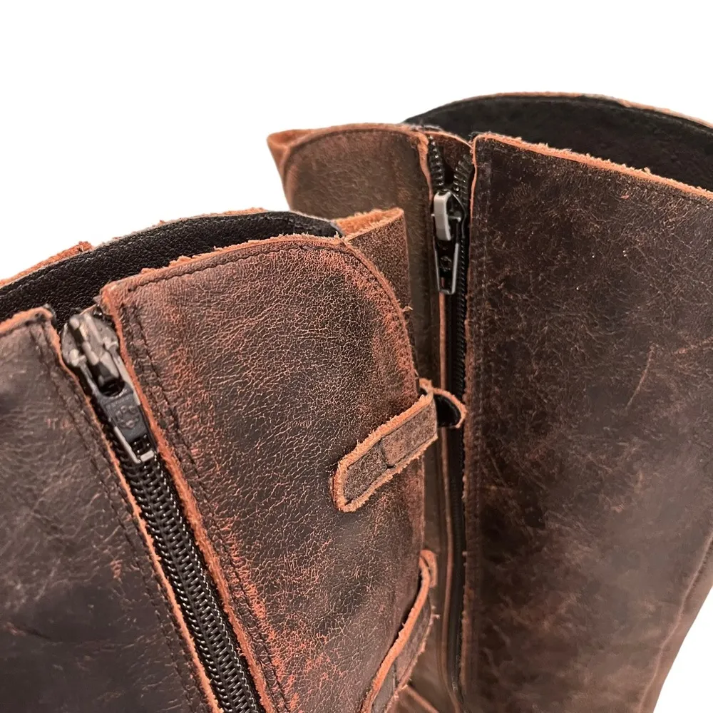 Matisse Prague Distressed Leather Buckle Boot, Sz 8 - Image 13