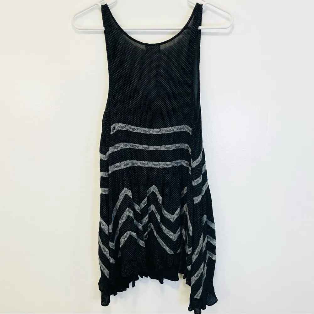 Free people, trapeze, black and gray slip dress women’s size small! - Image 4