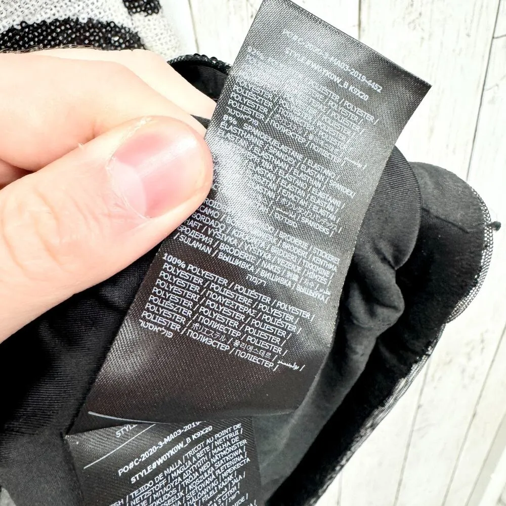 Guess Dress Women Size Small One Shoulder Zebra Glow In the dark cocktail mini - Image 5