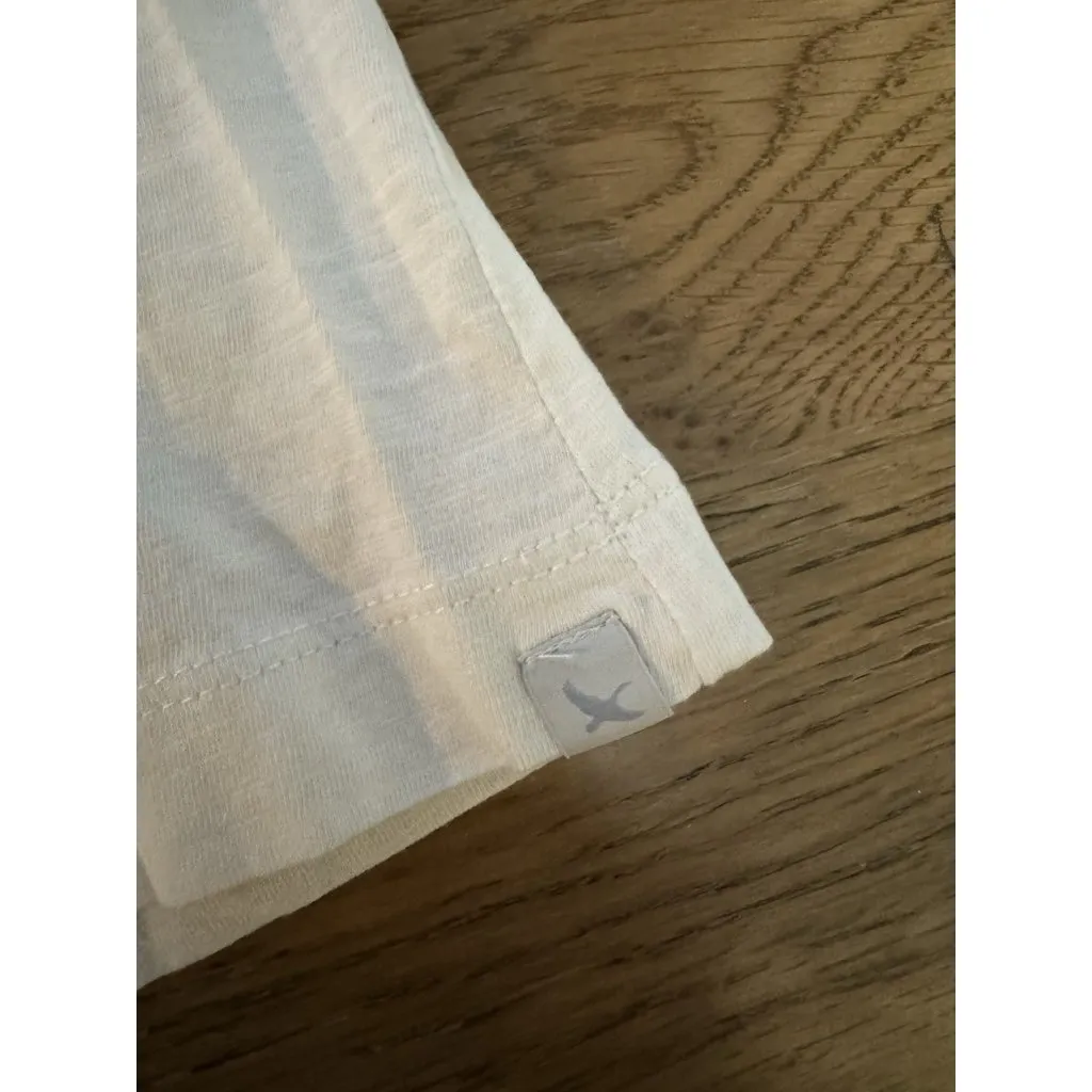 Eddie Bauer Women Sz 2XL White Floral Tunic Shirt Ruffle 3/4 Sleeve‎ Lightweight - Image 5