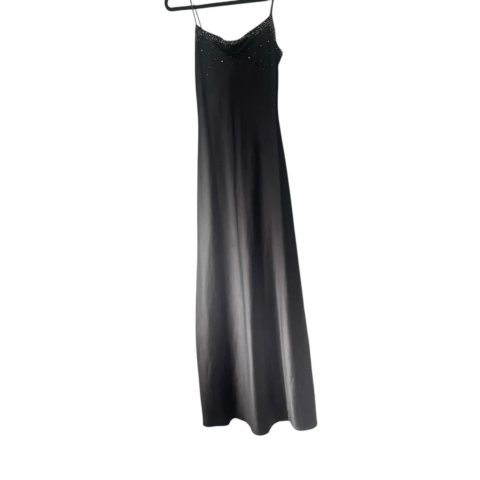 JUMP Y2k Junior's Size‎ 3/4 Bedazzled Whimsigoth Ombre Purple Maxi Prom Dress - Image 4