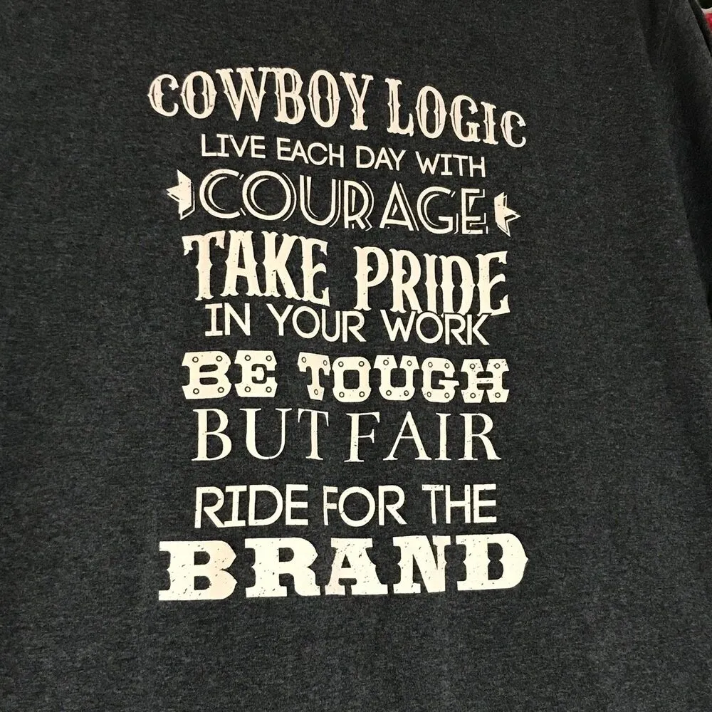 Cowboy Logic Gildan Graphic T-Shirt - Image 2