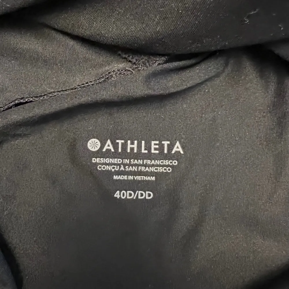 Athleta - NWT Hampton Bra Cup Tankini Halter Tie Neck Black Swim Top Sz 40D/DD - Image 9