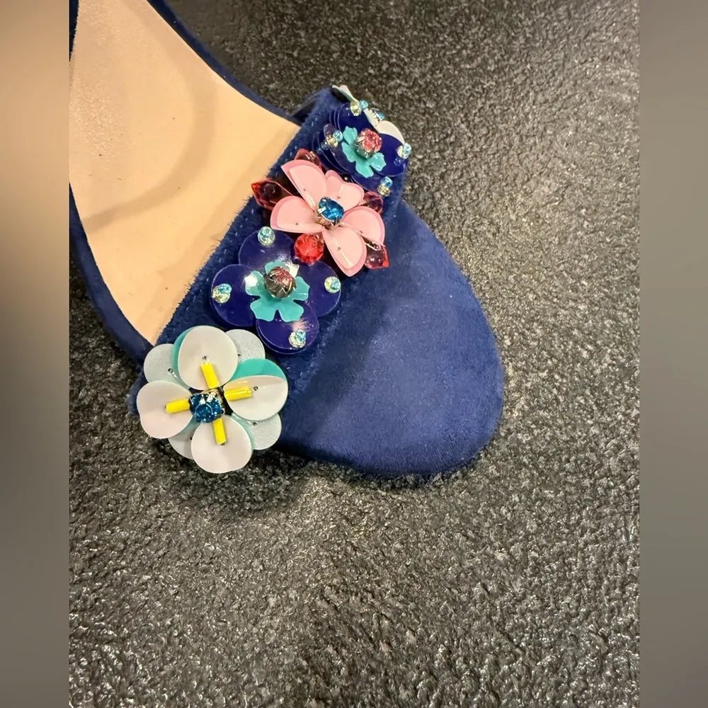 Nordstrom BP LULU Blue Floral Women's size 8.5 heel! Multi - Image 5