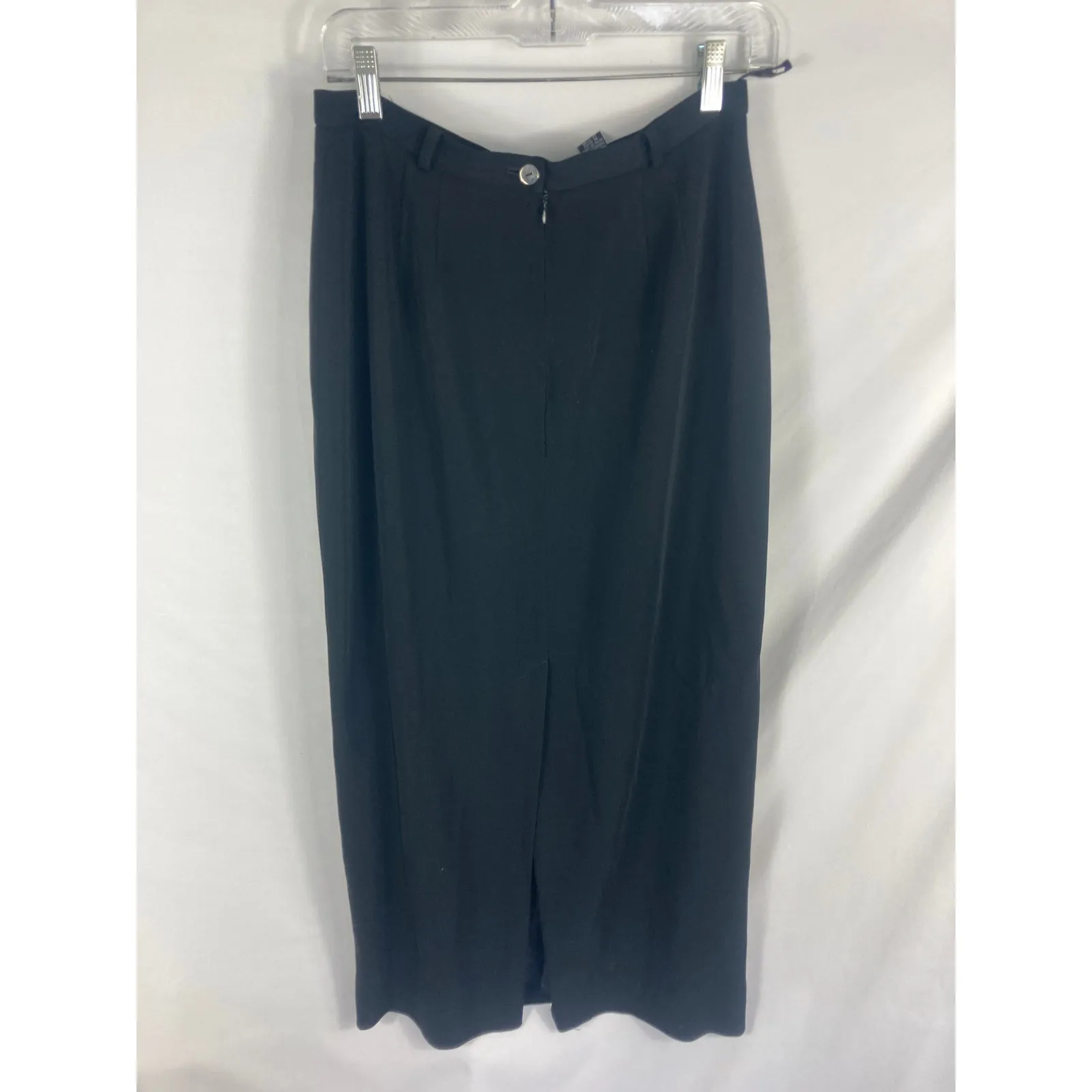 Liz Claiborne Collection Black Midi Skirt Career Size 12 - Image 4