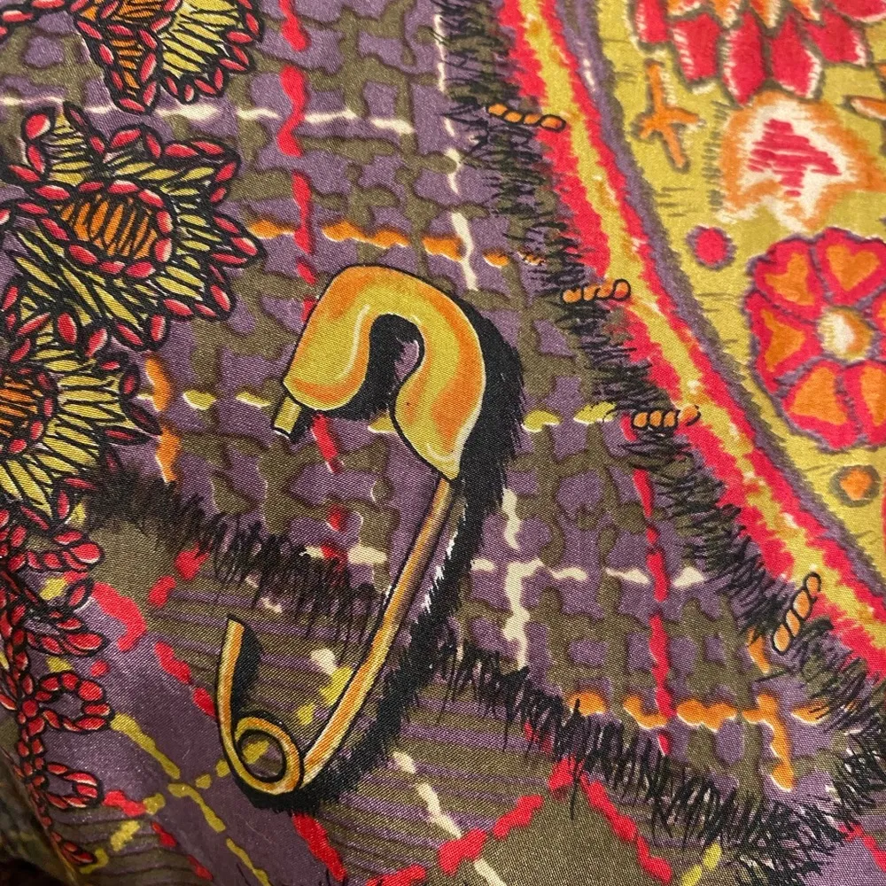 Vintage 90s oversized silk bomber jacket - Image 7