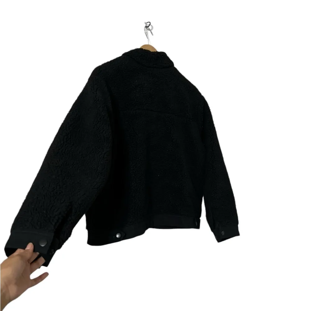 Lucky Brand Black Sherpa Trucker Coat Jacket - Image 3