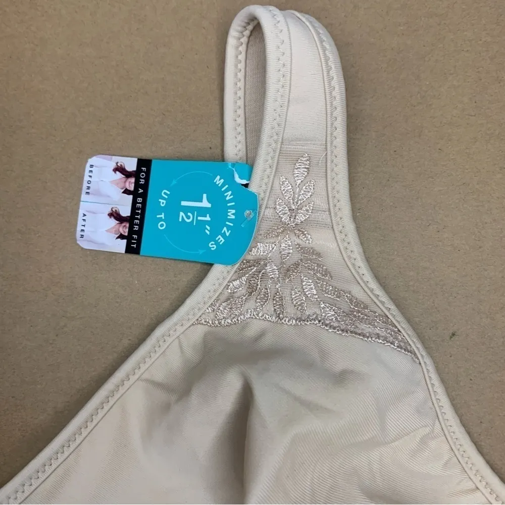 Bali Passion for Comfort Minimizer Beige Underwire Bra 42DD (42E) - Image 5