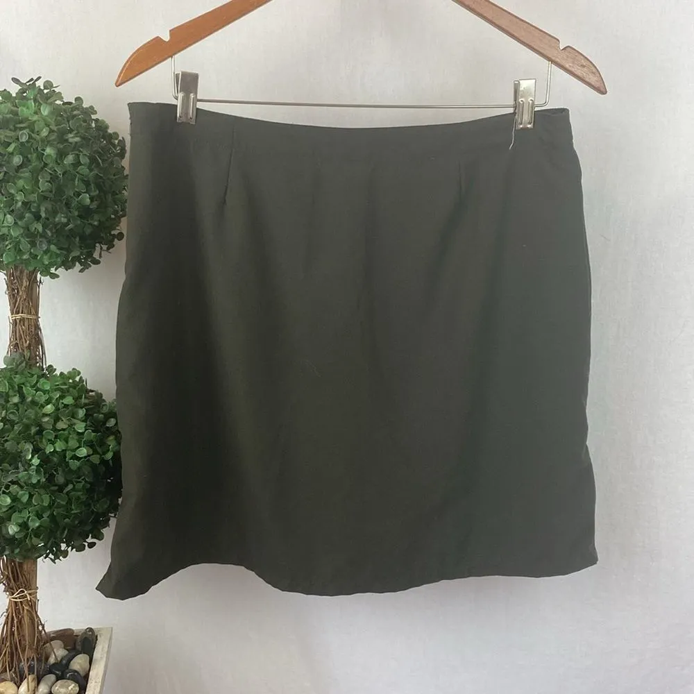 Patagonia Brown Athletic Sport Side Zip Mini Skort Skirt 8 - Image 4