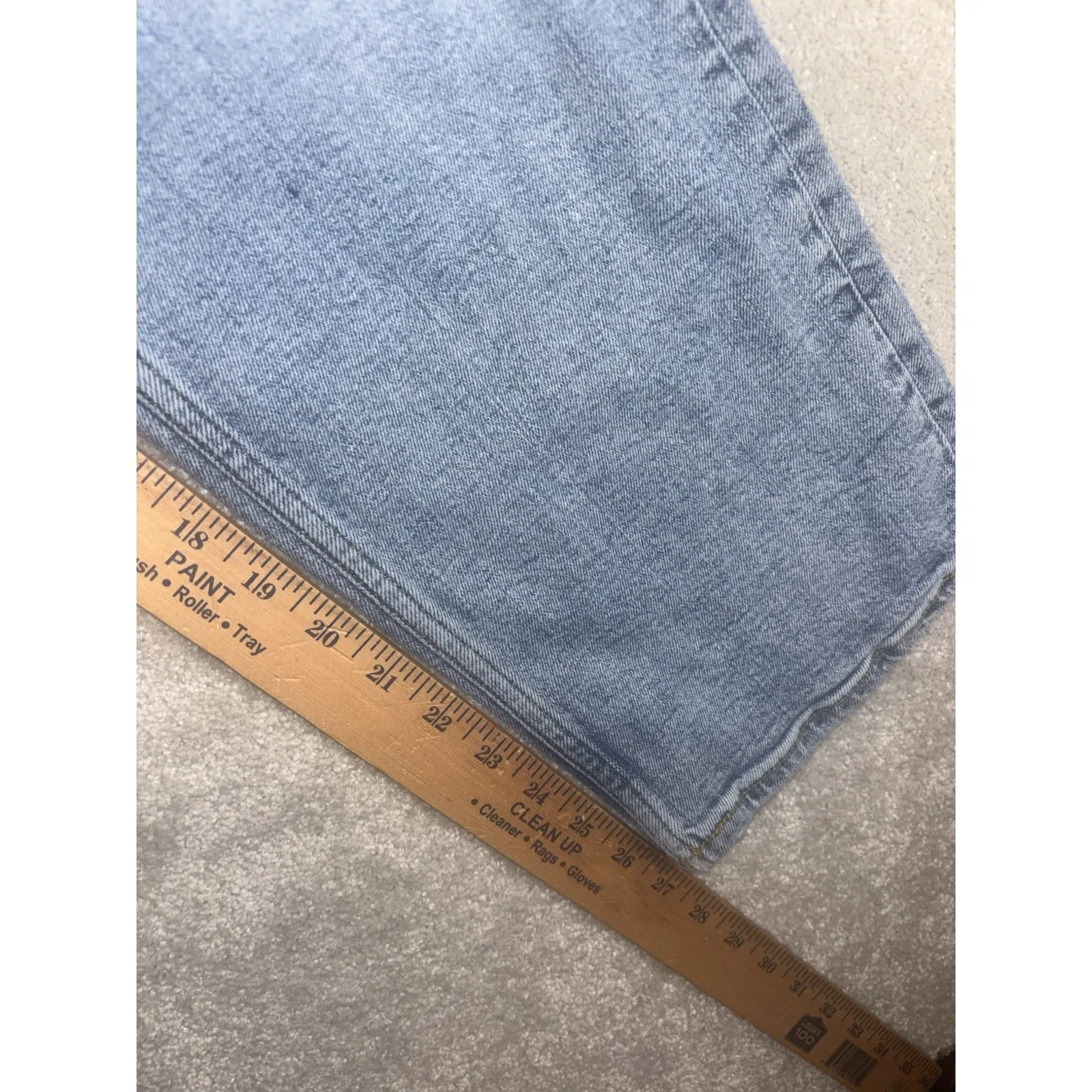 monki jeans straight leg jeans 28 med wash high rise - Image 10