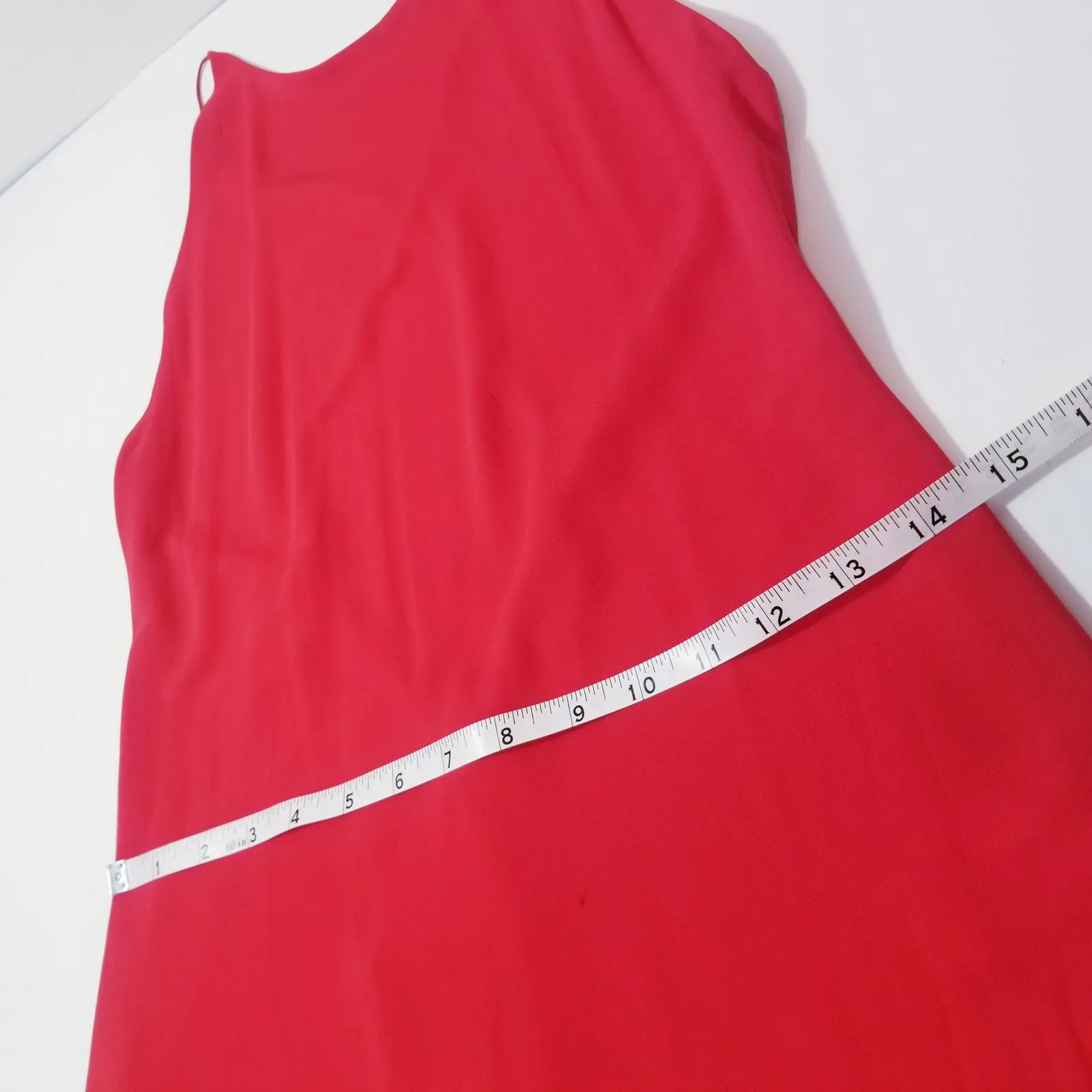 Rosetta Getty Sexy Red Maxi Dress Criss Cross Low Open Back Sleeveless Size M - Image 14