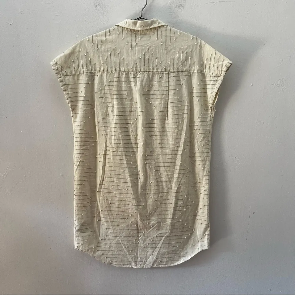 NEW Outerknown Natural Bee Organic Cotton Shirt Dress Small Relaxed - Image 3