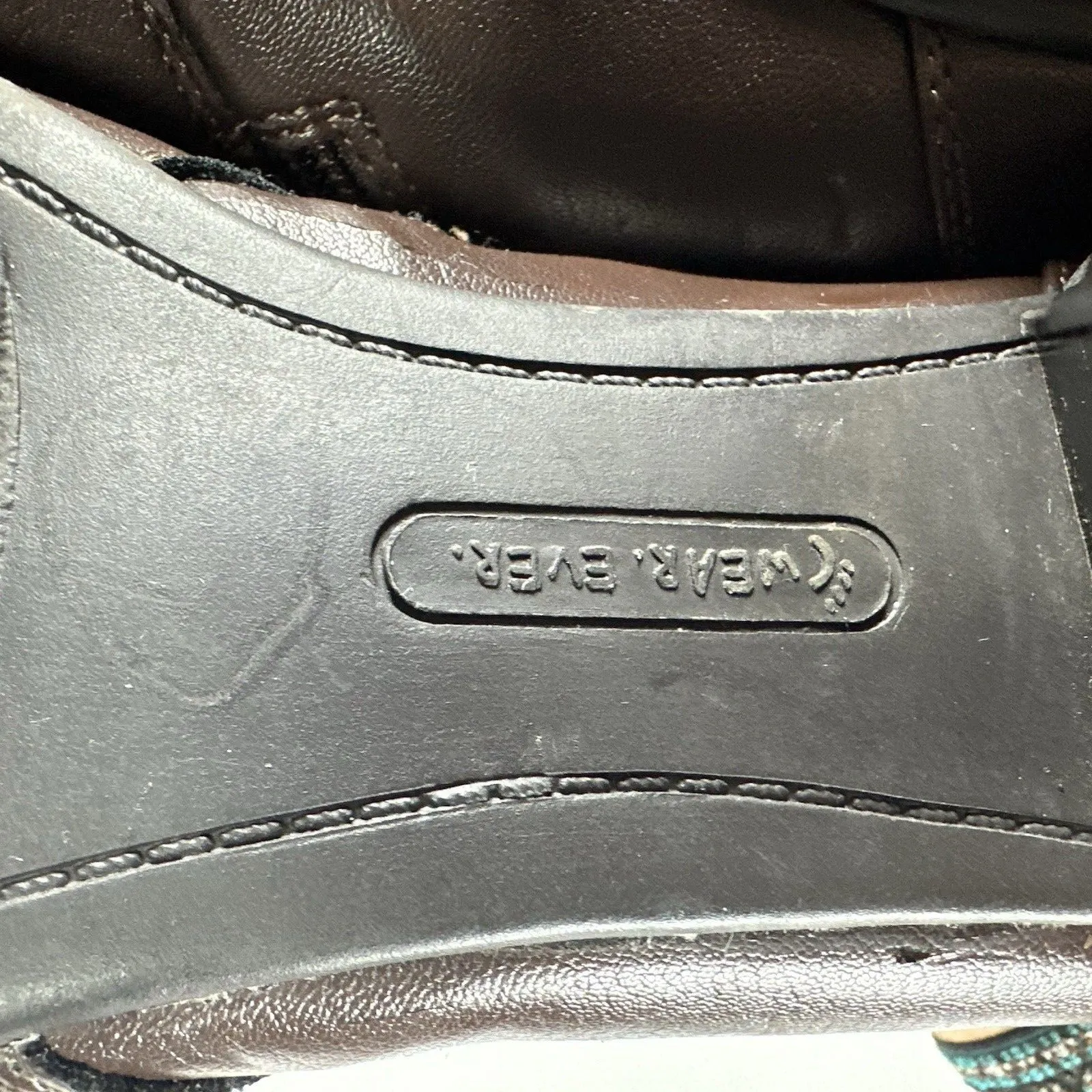 Wear. Ever. CACEY Brown Faux Leather Ankle Boots Booties Women's Size 10M Zip Up - Image 10