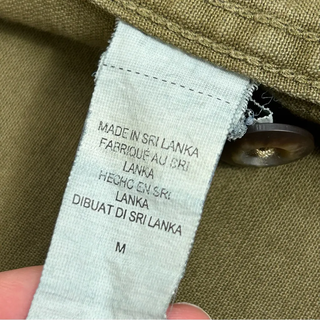 LUCKY BRAND Hunter Green Military Style Outdoor Utility Sleeveless Vest Size M - Image 7