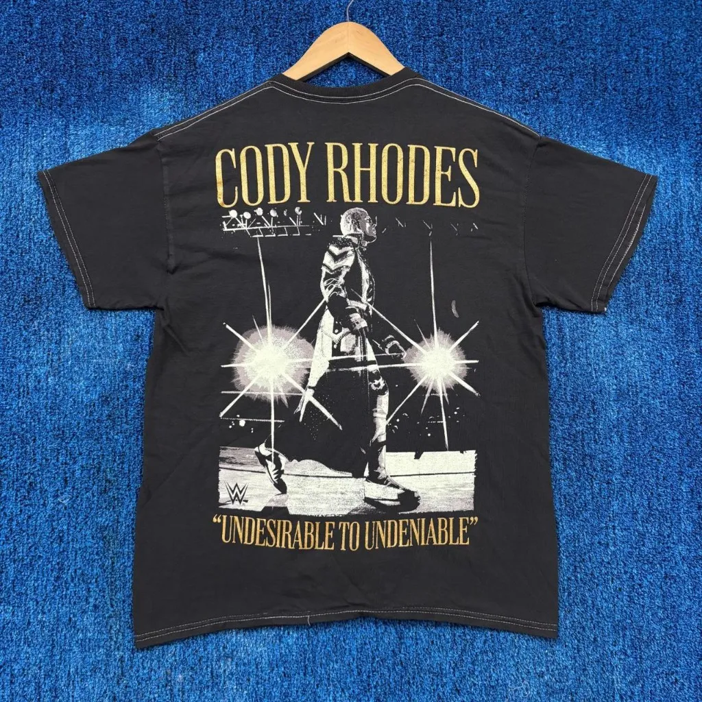 WWE Cody Rhodes 'American Nightmare' Graphic Tee – Wrestling Fan Shirt Size M - Image 2