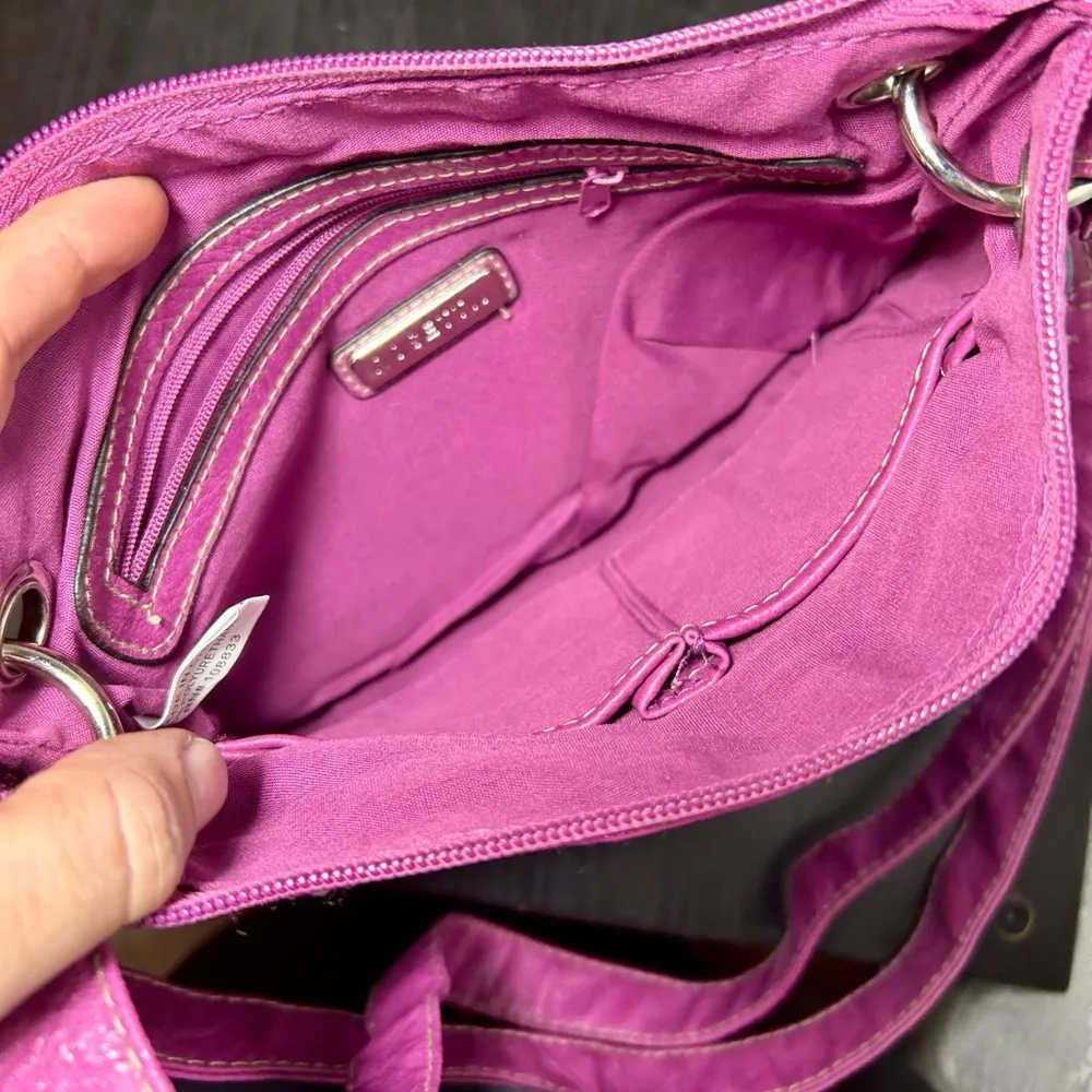 Rosetti Pink Purse Magnetic Strap Zipper Multiple Pockets‎ Shoulder Handbag - Image 4