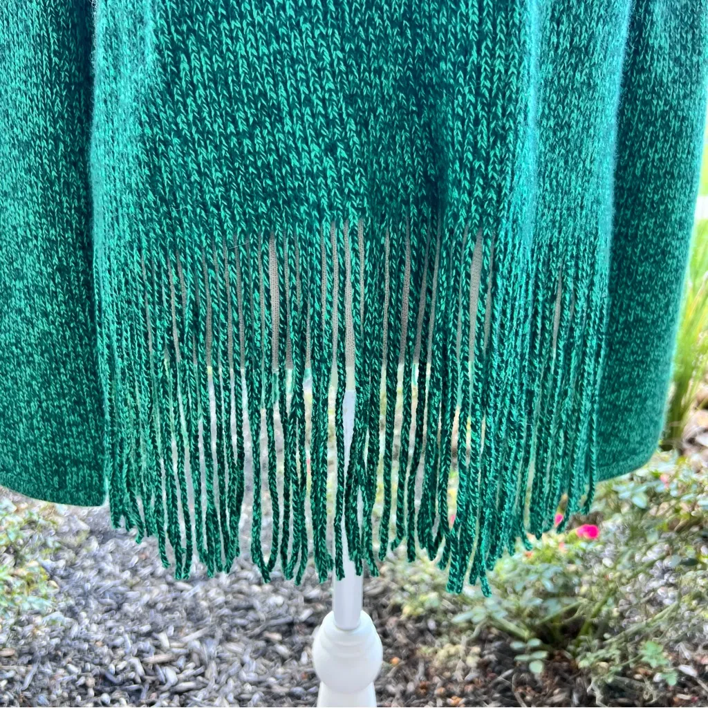 Zimmemann Celestian Tassel Trim Cashmere And Merino Wool Sweater In Green - Image 4