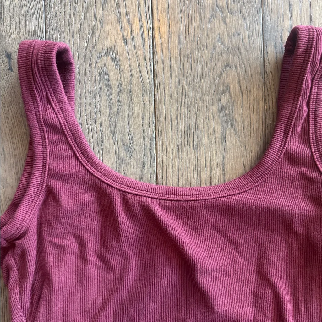 Dazy Women's Burgundy Tank Top Red - Image 2