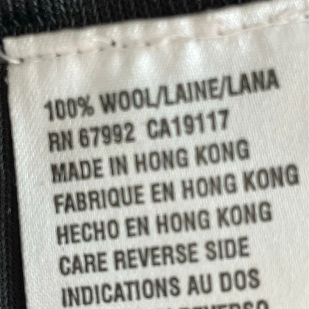 Sigrid Olsen  Grey Wool Faux Wrap MIDI/Maxi Vintage Pull-on Skirt size Medium - Image 2