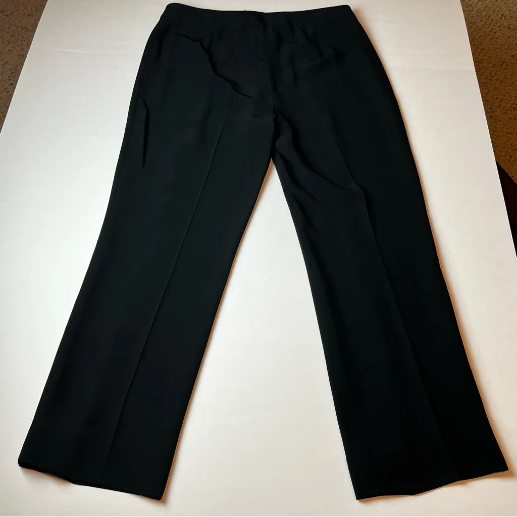 Lafayette 148 New York Barrow Dress‎ Pant Womens Size 10 Black Viscose Acetate - Image 9