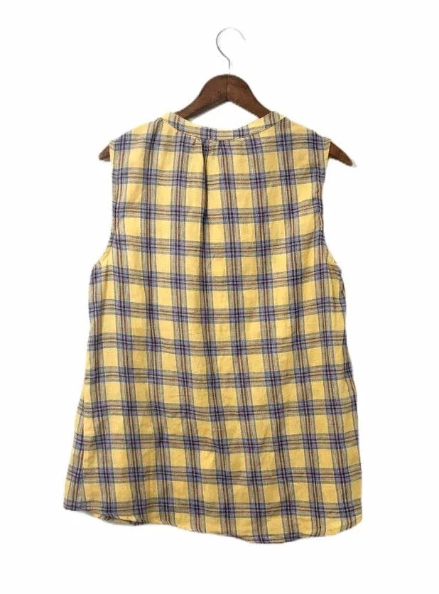 NWT Plaid sleeveless Blouse - Image 2