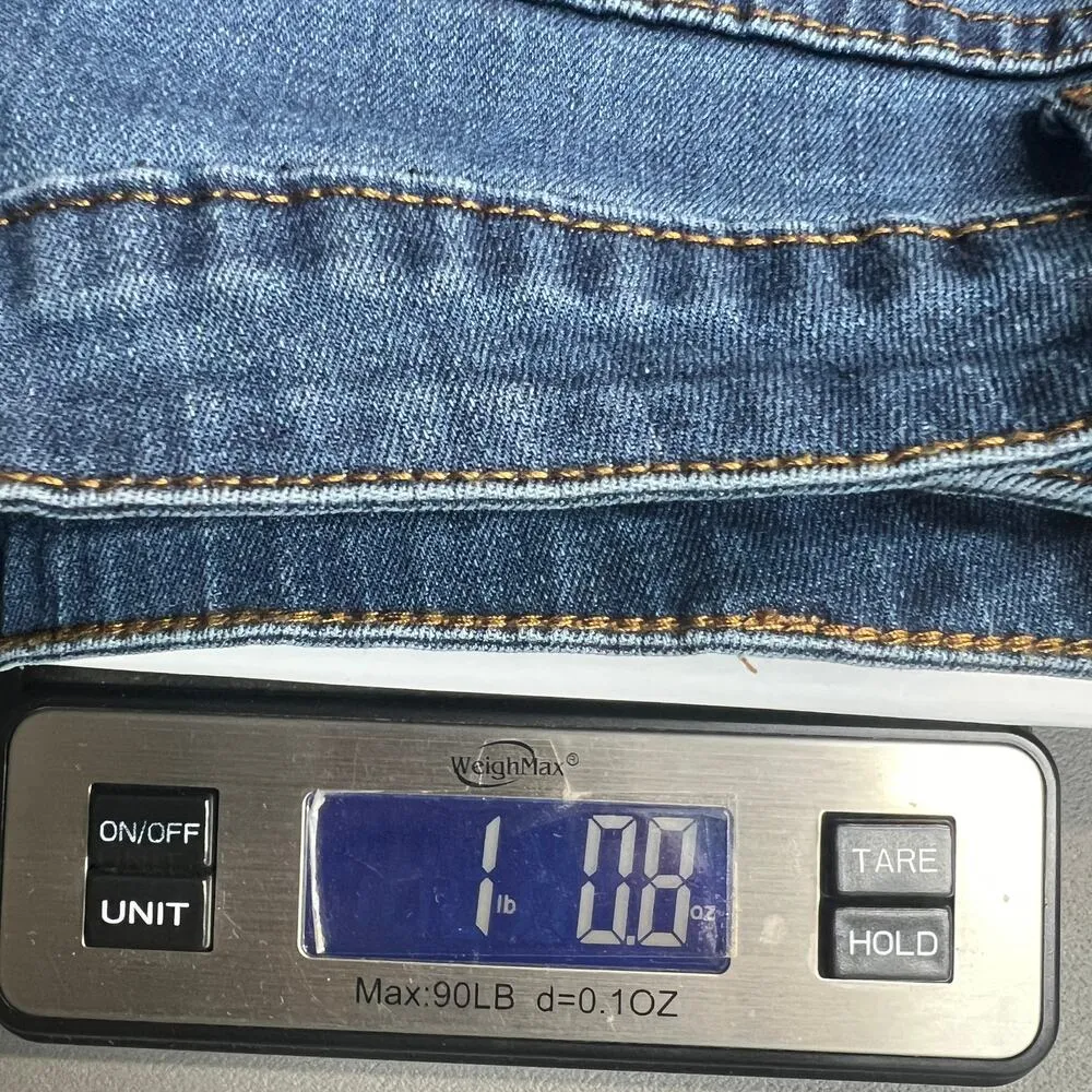 ModCloth Dark Wash Ankle Length High Rise Stretch Jeans Womens Sz XL Bow Accent - Image 13